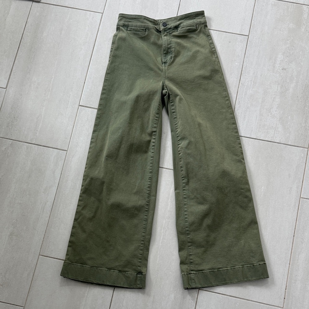 Lauren Conrad Wide-Leg Olive Green Pants